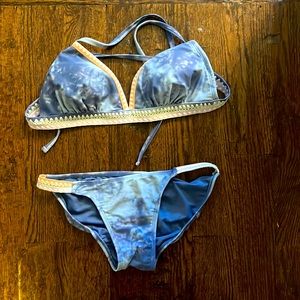 Xhileration (Target) tie die bikini D/DD top & M bottom
